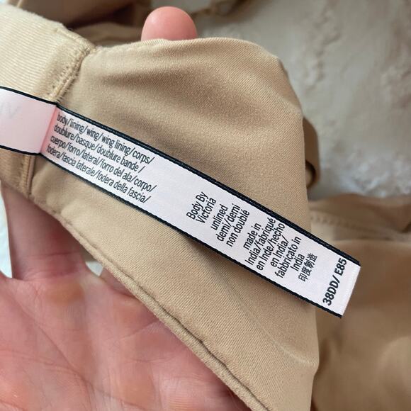 Victorias Secret Body by Victoria Unlined Demi Underwire Bra Size 38DD Nude - Picture 3 of 3